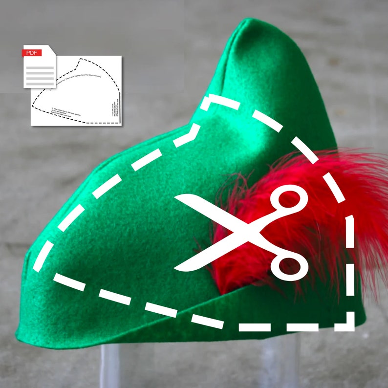 Peter Pan Hat PATTERN - Digital Download - Etsy