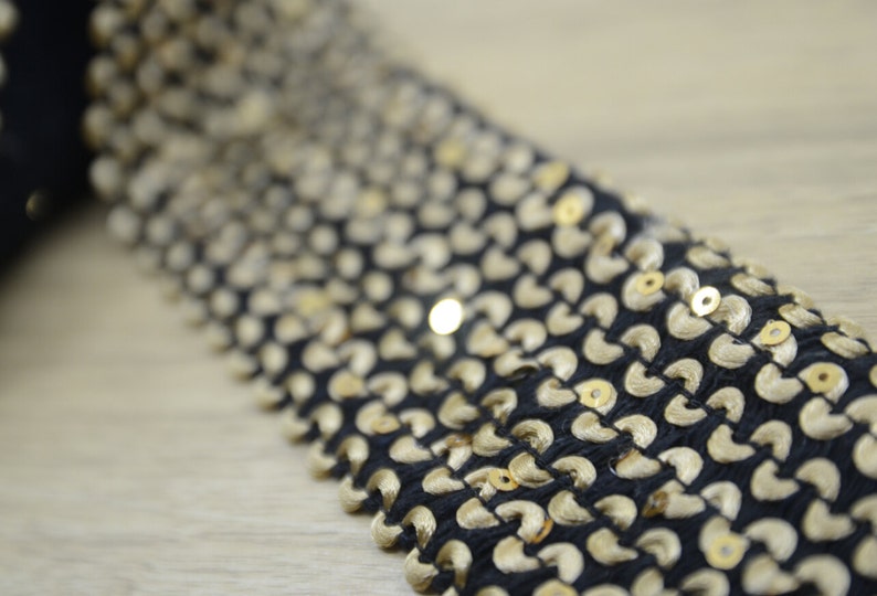 Sewing Elastic,Waistband Elastic 61040 2.36 60mm Wide Shiny Glitter Sequin Elastic