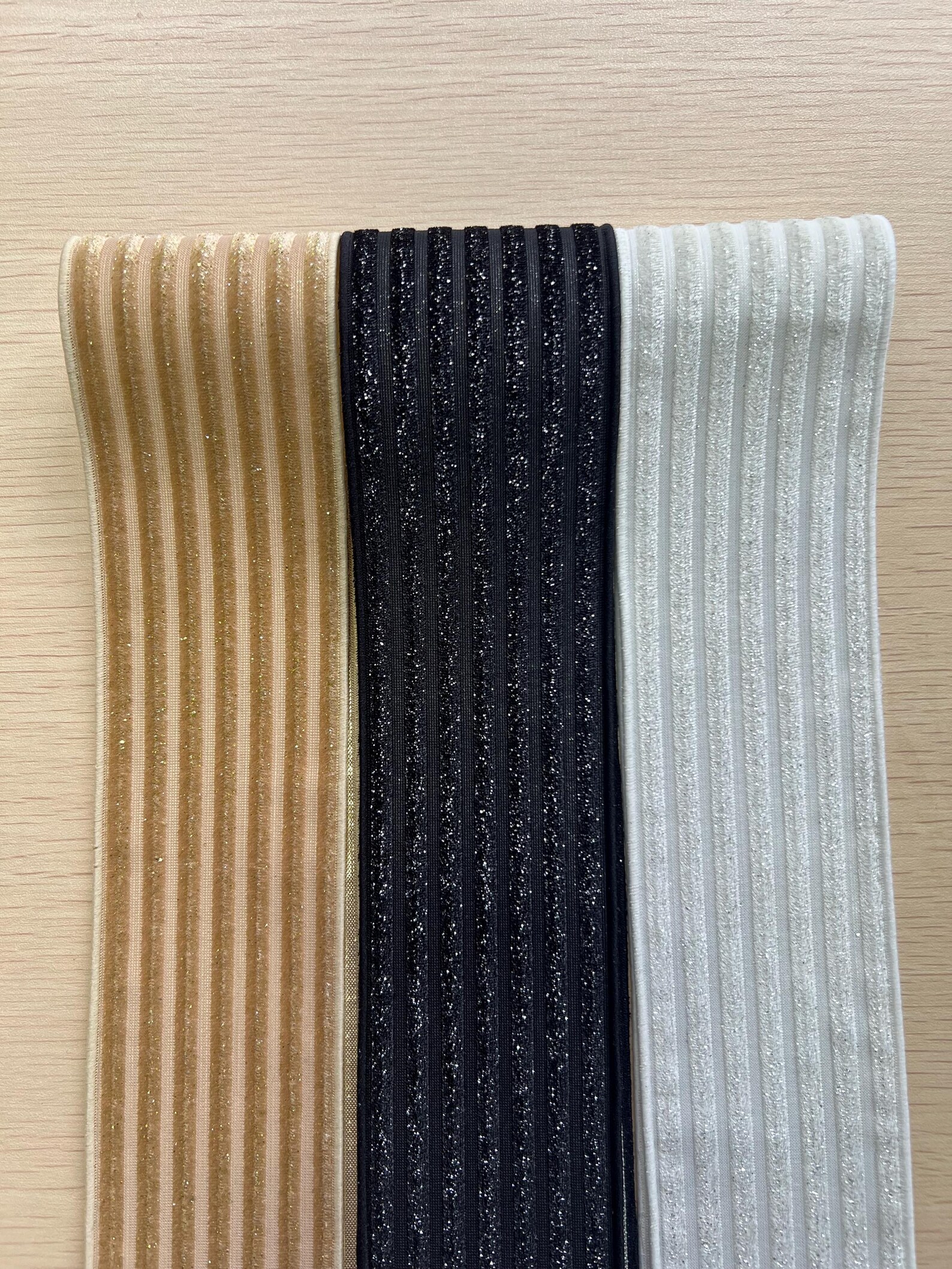 Cotton Ribbed Ribbon 60mm Glitter Ribbed Trim | Fabric Ribbon for Crafts | DIY Costume ...