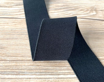 32mm Black Soft Elastic Waistband  Ribbons and Trims – My Sewing Box