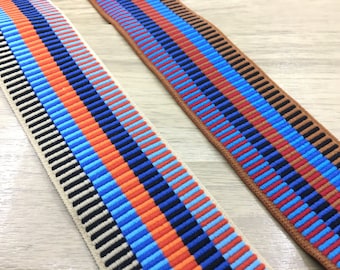 Colorful Striped Jacquard Elastic Band, 2 inch Wide