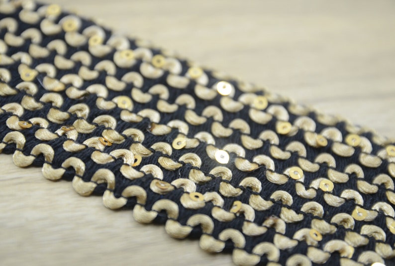 Sewing Elastic,Waistband Elastic 61040 2.36 60mm Wide Shiny Glitter Sequin Elastic