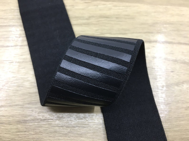 1.5 Inch 40mm Wide Black Vertical Stripe Plush Elastic Band | Etsy