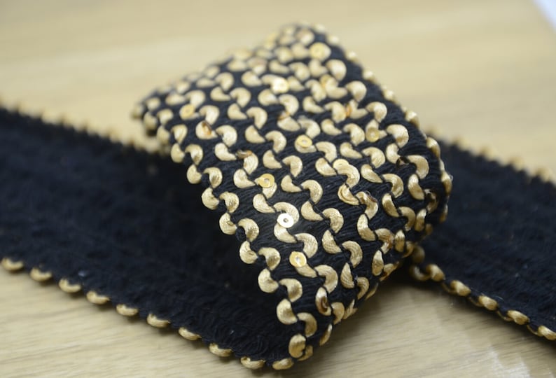 Sewing Elastic,Waistband Elastic 61040 2.36 60mm Wide Shiny Glitter Sequin Elastic