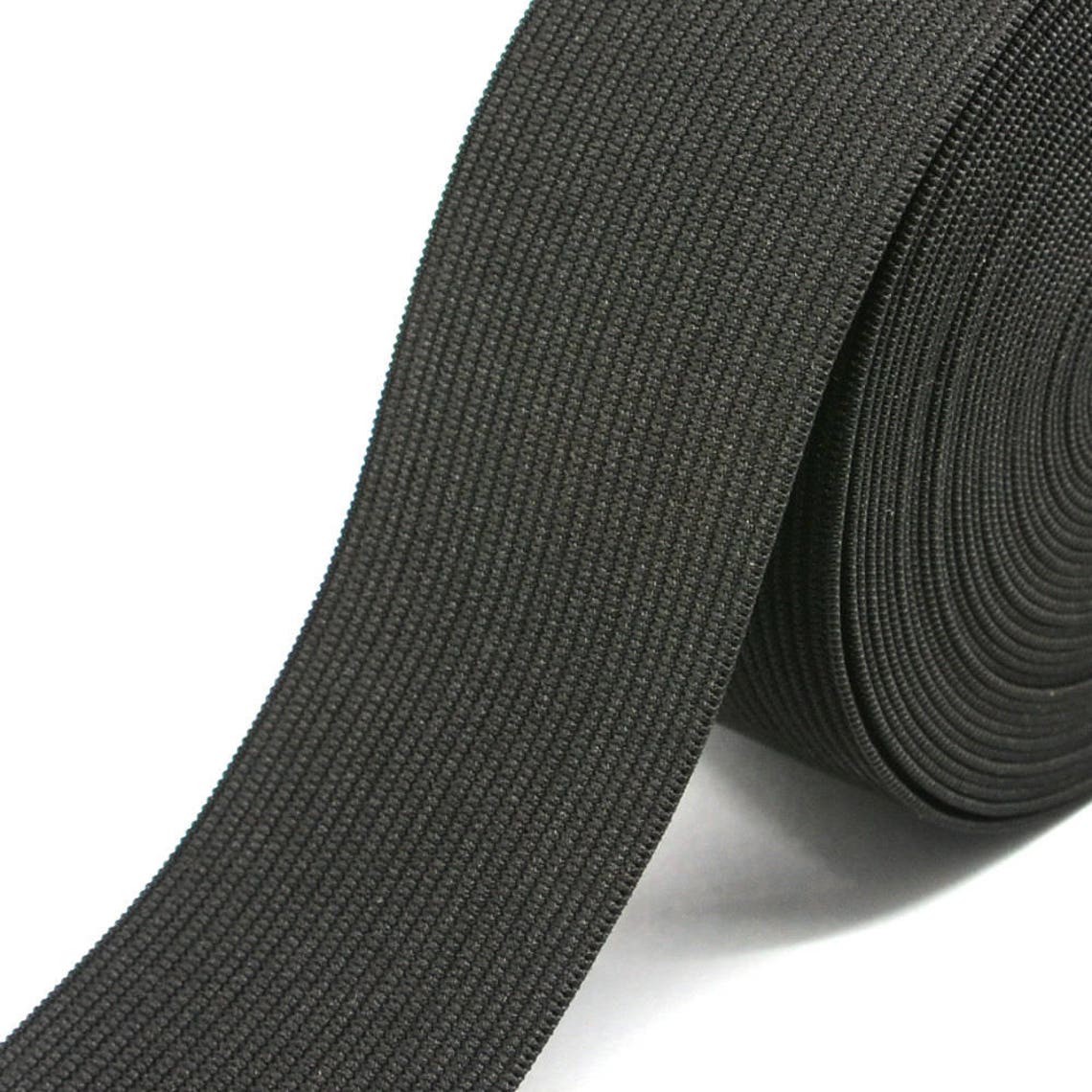 3 Inch Heavy Stretch Knit Elastic Band, Black and White, Waistband ...
