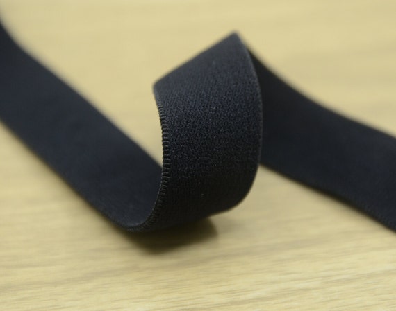 3/4 20mm Wide Black Plush Comfortable Elastic , Elastic Band