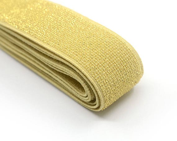 Glitter Elastic Ribbon Sewing, Elastic Band Sewing Gold