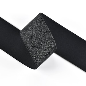 1.5'' 40mm Black glitter elastic band- 1 yard