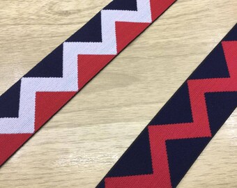 1.5 inch (40mm) Wide Colored  Plush V Pattern Soft Waistband Elastic, Elastic Trim, Elastic Ribbon, Sewing Elastic