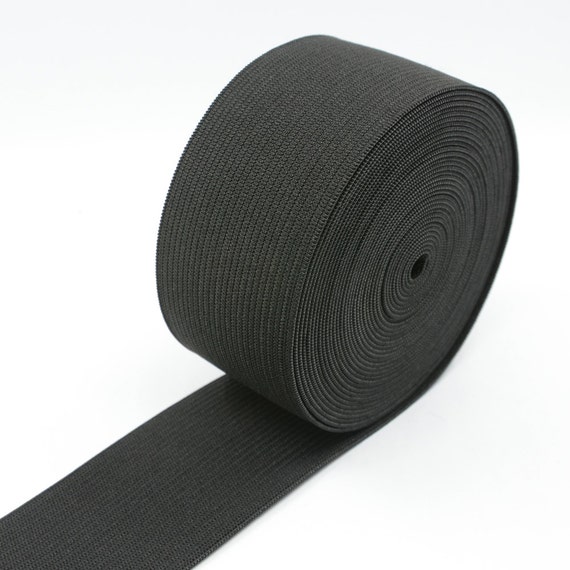 1.5 Inch 40mm Wide Heavy Stretch Black and White Knit Elastic Band Waistband Elastic Elastic Ribbon Sewing Elastic Etsy UK