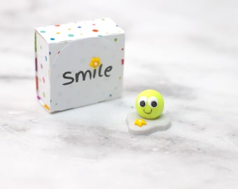 Smile to take away, laugh miniature, neon ball to laugh, good mood to go, just smile