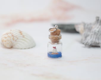 Sailboat Charm, Sailboat Pendant, Sailboat Miniature, Sailboat Decoration, Nautical Jewelry