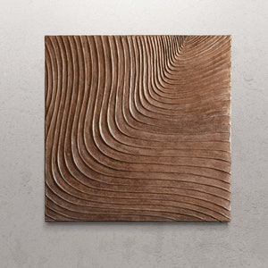 Metal wall art | Square wall art | Textured wall sculpture | 3D wall art | Metal wall sculpture | Abstract wall art | Large wall decor