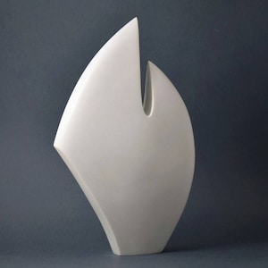 Escultura abstracta | Escultura minimalista | Escultura blanca | Pequeña escultura | Escultura de mesa | La mejor decoración de escritorio | Escultura moderna | Arte 3D