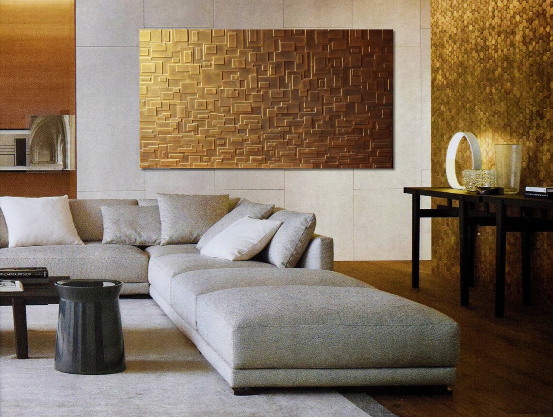 Bronze Wall Sculpture 3D Large Wall Art Textured Wall Etsy