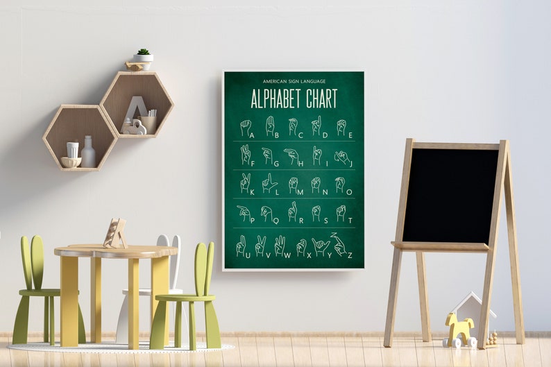 Periodic Table of the Elements Classroom or Homeschool Poster with Hanger Frame image 7