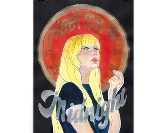 Meet me at Midnight Art Print