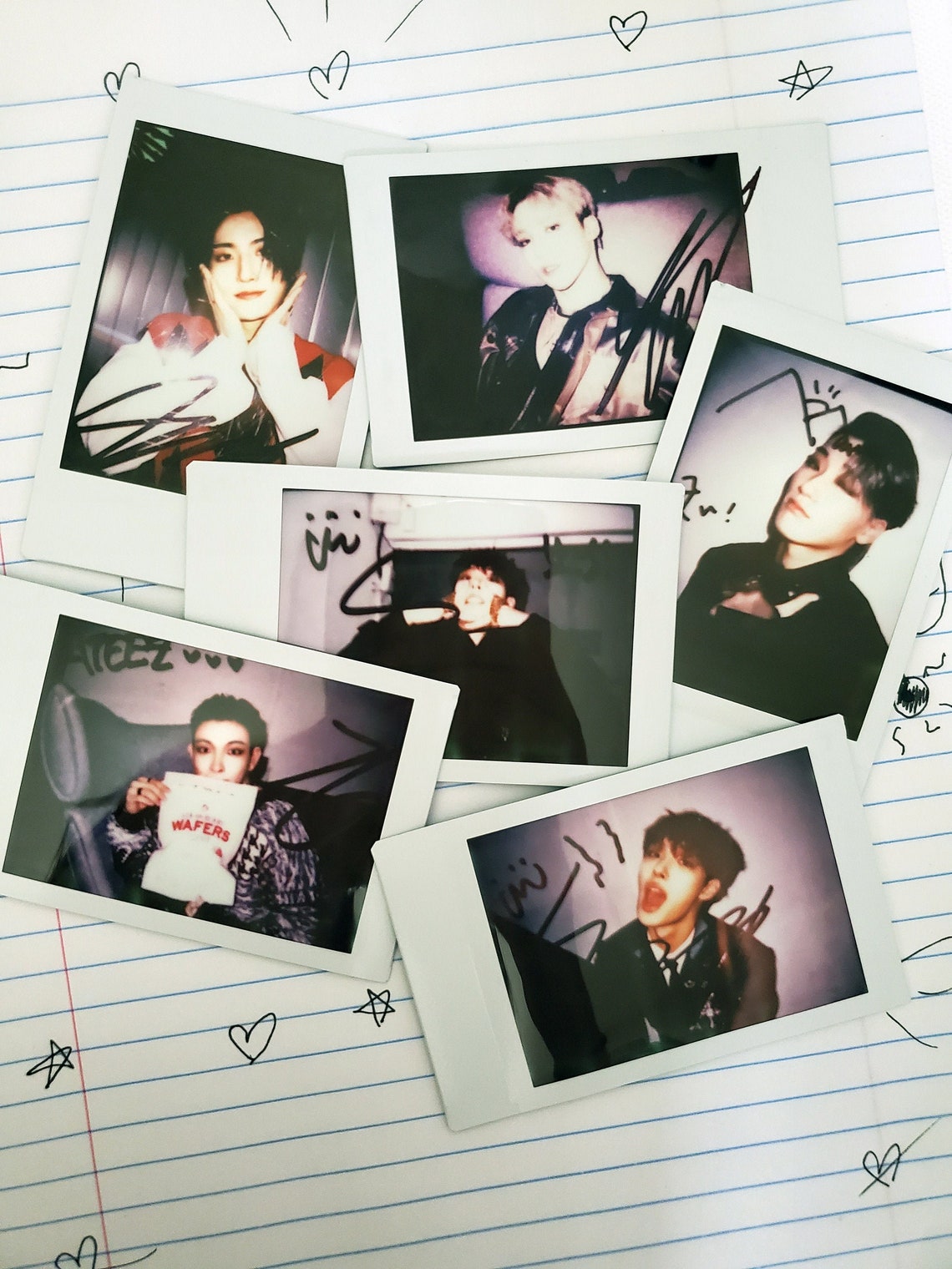 Kpop ATEEZ Retro Polaroid Fujifilm Mini Instax Polaroids | Etsy