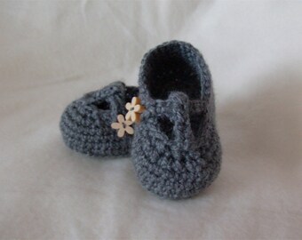 T-Bar Gehaakte Baby Shoe Booties - Custom - MADE TO ORDER