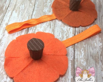 pumpkin headband baby