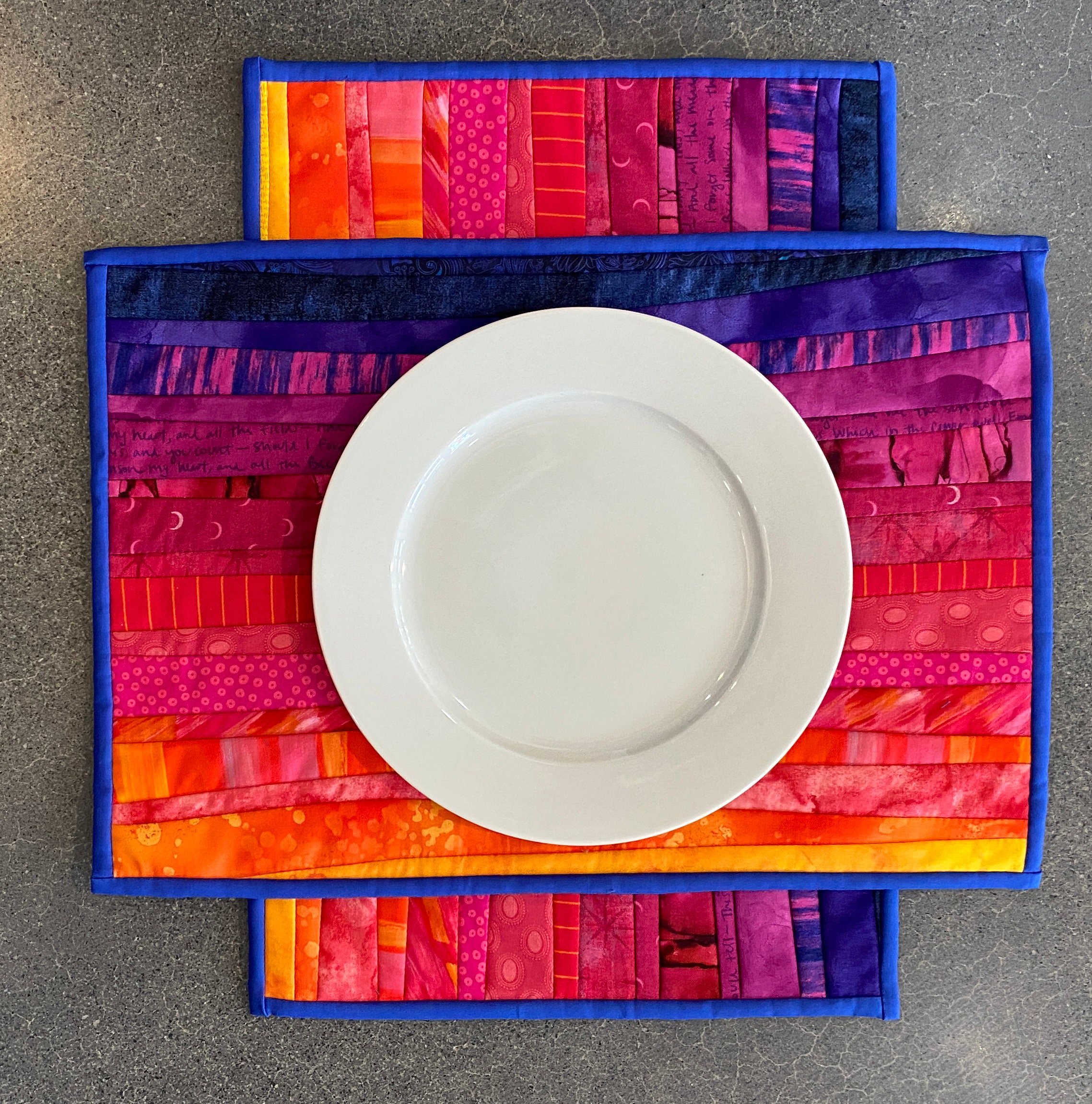 Placemats in Rainbow Colors Will Add Cheer Etsy
