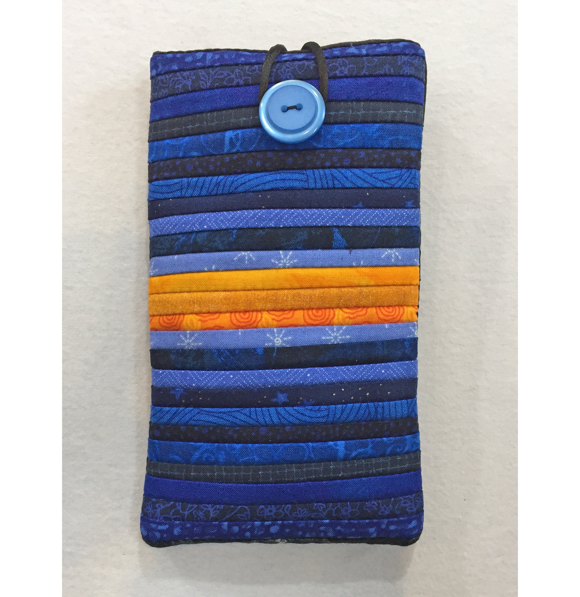 Quilted phone case. 4x7 inches. Soft phone pouch. Quilted Etsy