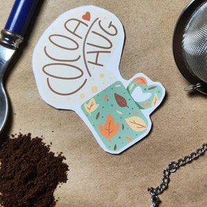 Adesivo Carino Adesivo Autunnale Cioccolata Calda Adesivo Autunnale per bullet Cozy Adesivo Decorazione natalizia Kawaii Adesivo per planner