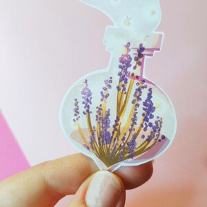 Fairy magic potion bottle - Witch - Lavender Plant with Fireflies - Witchy bottle - Magic potion