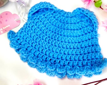 Handmade Crochet Hat with Ears Cute Winter Beanie Soft Wool Knit Hat Newborn Gift Cozy Baby Accessory Handmade Baby Shower Handmade Gift