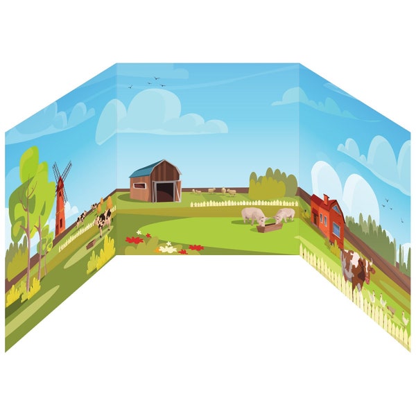 Old Macdonald’s Farm & Serenity Stables Sides - for Ikea® Kallax