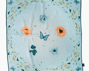 Floral Silk Scarf