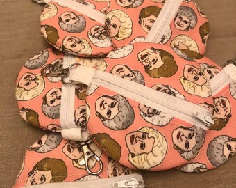 Golden Girls Zipper Pouch: Detachable AirPod Case, Stocking Stuffer