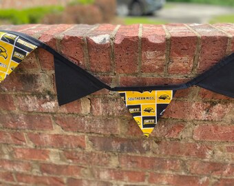 Southern Mississippi, USM, Golden Eagle Flag Garland, Tent Decor, Tailgating, Graduation Party, Hattiesburg, Mississippi