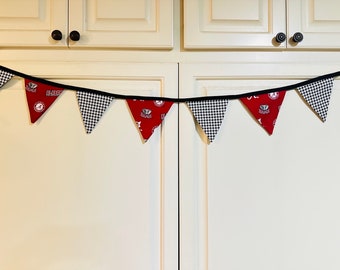 Alabama Tailgate Banner: Roll Tide Houndstooth Party Garland