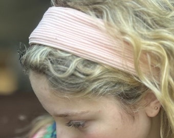 Jersey Headbands, Stretch hair bands, Elastic Head Wrap, BOHO Extra Wide Headband