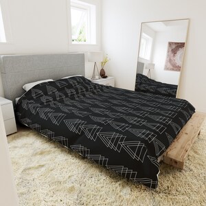Black Duvet Bedroom Decor Black with Modern Design Bedding
