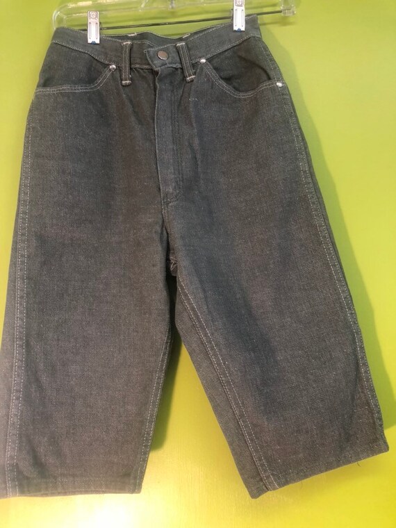 1950s Wrangler Sanforized Grey Denim Shorts