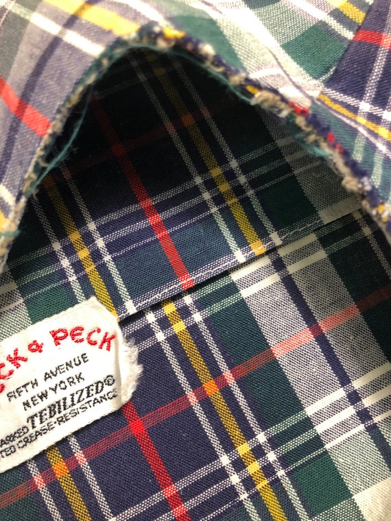 Vintage 1950s Peck and Peck Plaid Smock Jacket Wo… - image 6