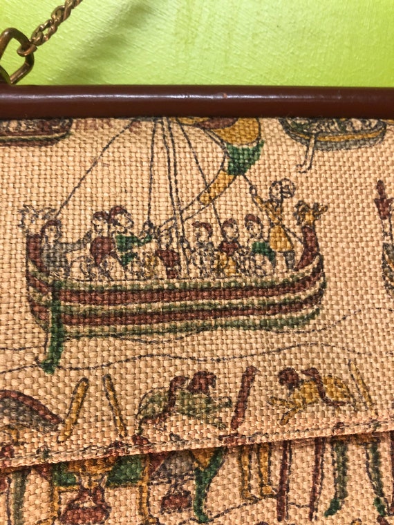 Vintage 1950s Bayeux Tapestry Handbag by Block - image 9