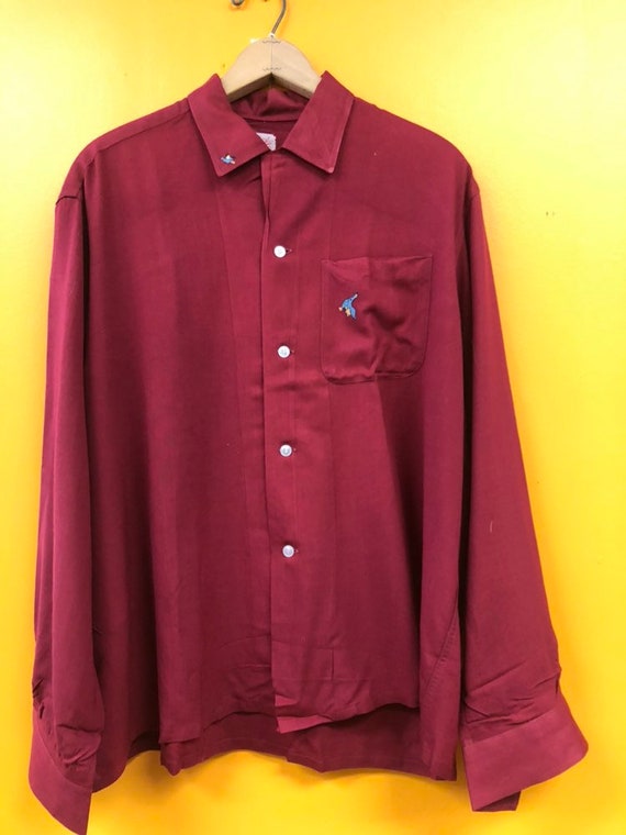 1940s Rayon “Authentic Sportster” Mens Shirt