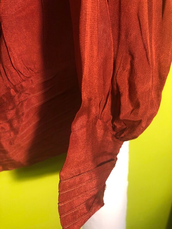 Art Deco Vintage 1920s Silk Midi Blouse - image 8