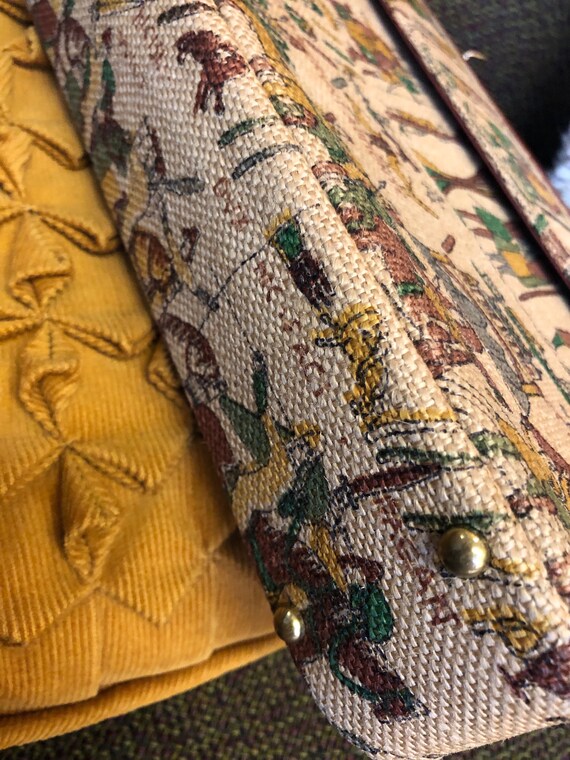 Vintage 1950s Bayeux Tapestry Handbag by Block - image 10