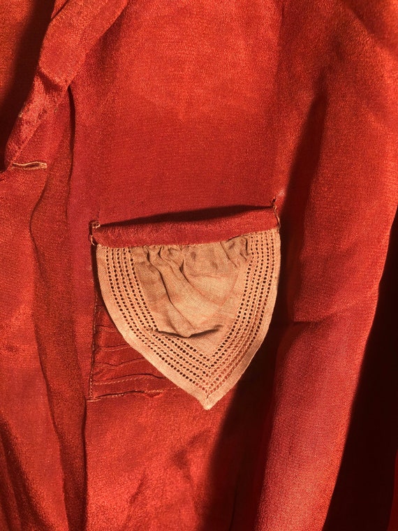 Art Deco Vintage 1920s Silk Midi Blouse - image 9