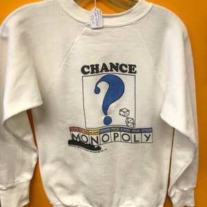 Rare Vintage 1970s Monopoly "Chance" Sweatshirt