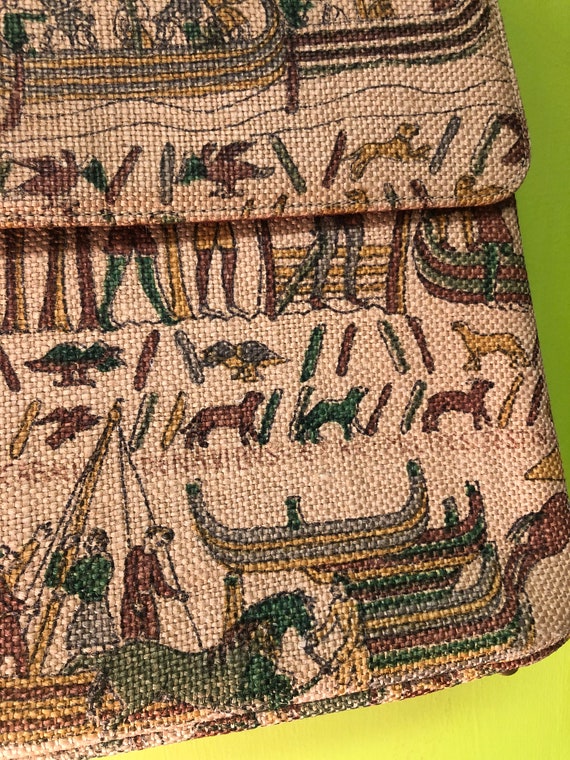 Vintage 1950s Bayeux Tapestry Handbag by Block - image 8