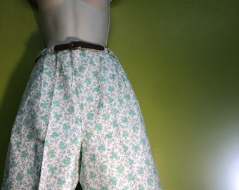 Short floral vert Dead Stock du début des années 60