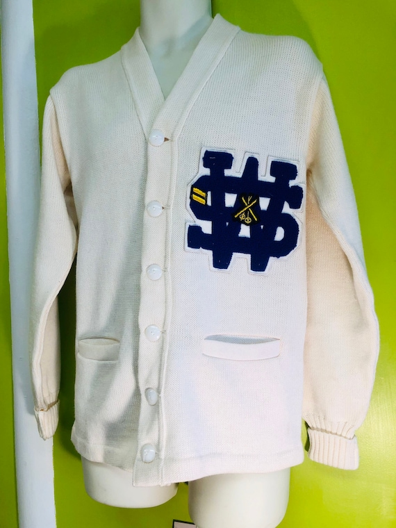 1960s Letterman Ski Team Cardigan Sweater - image 1