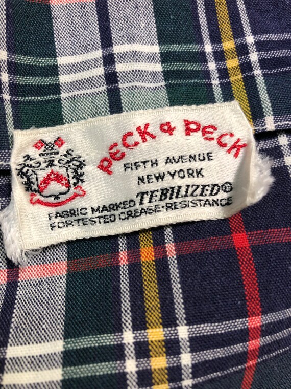 Vintage 1950s Peck and Peck Plaid Smock Jacket Wo… - image 4