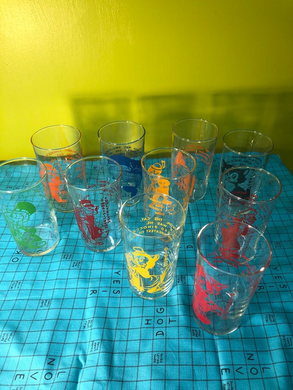 Set of 10 Drunk Disney Wine Glasses