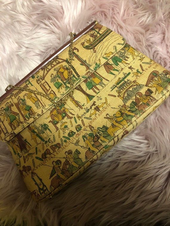 Vintage 1950s Bayeux Tapestry Handbag by Block - image 1